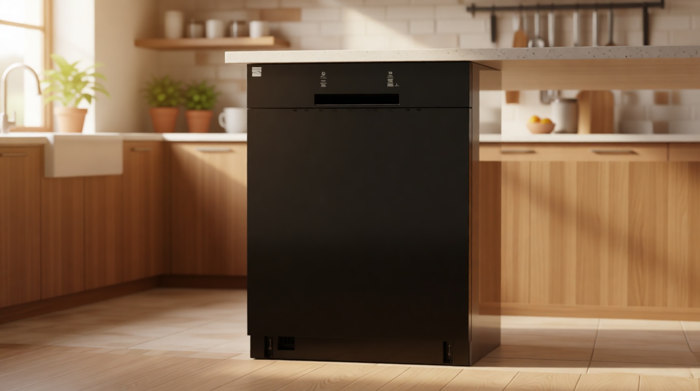Kenmore 22-14589 24" Built-In Dishwasher - UltraWash, SmartWash, Sanitize Rinse, SmartDry, and Leak Detection - 14 Place Settings - 57 DBA - ENERGY STAR Certified - 24" - Black