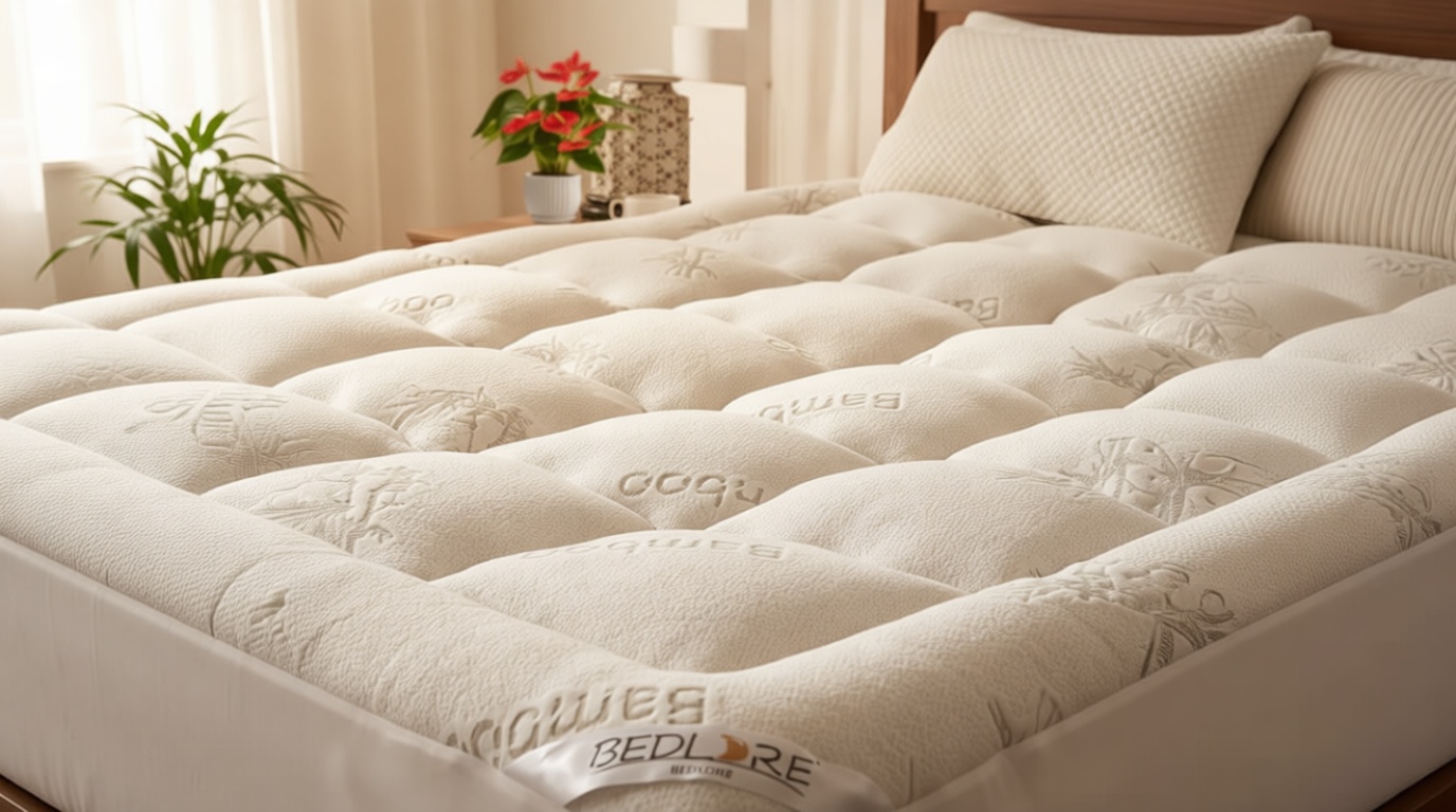 BEDLORE Queen Mattress Topper Viscose Derived from Bamboo, Thick Pillow Top Mattress Pad with Stretchable Pockets for 6-18 inches Mattress, Soft Breathable Mattress Topper for Back Pain Relief OEKO-TEX STANDARD 100