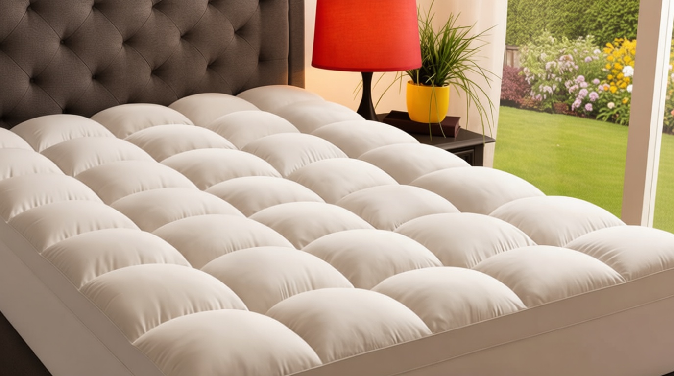 ELEMUSE Queen Mattress Topper for Back Pain, Extra Thick Mattress Pad Cover, Plush Soft Pillowtop with Elastic Deep Pocket, Overfilled Down Alternative Filling