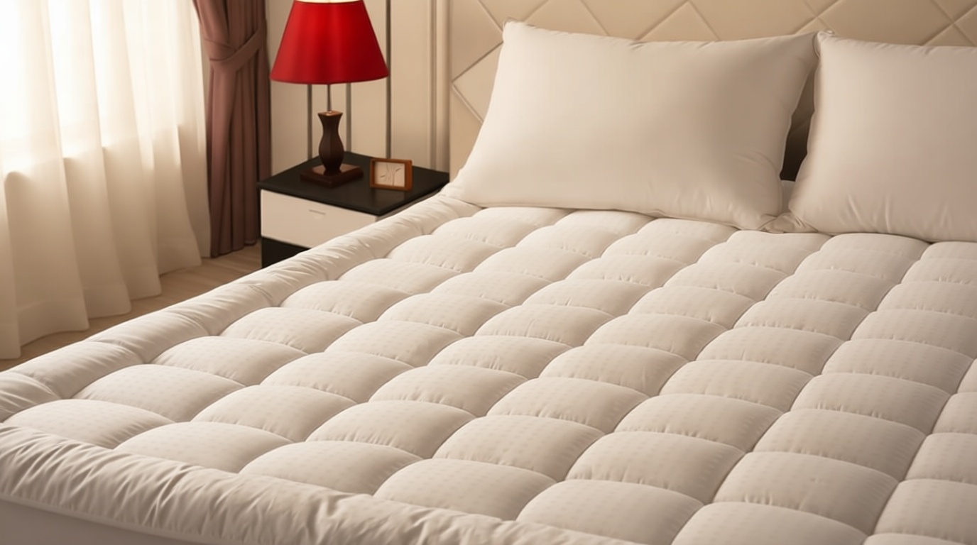 EASELAND Queen Size Mattress Pad Pillow Top Mattress Cover Quilted Fitted Mattress Protector Cotton Top Stretches up 8-21" Deep Pocket Cooling Mattress Topper (60x80 inch, White) OEKO-TEX STANDARD 100