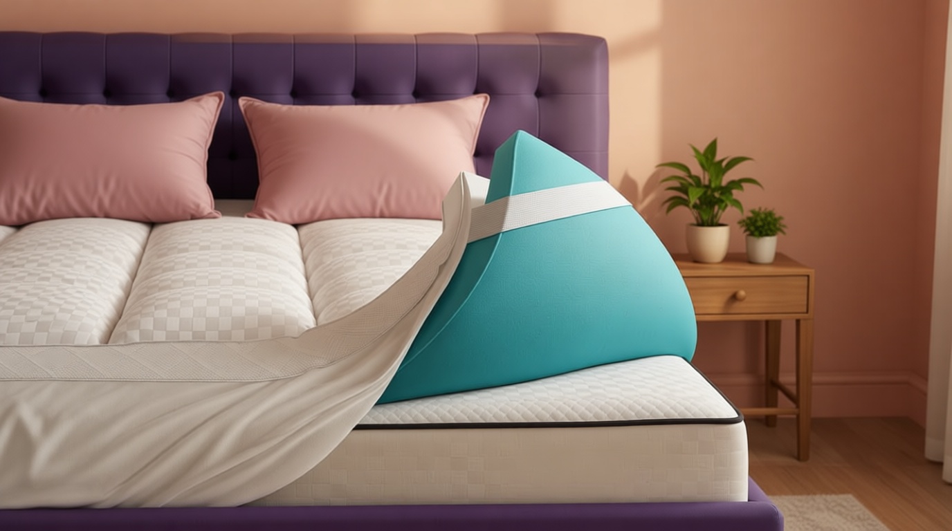 Dual Layer 4 Inch Memory Foam Mattress Topper for Pressure Relief with 4X Support, 2" Fluffy Pillow Top Queen Mattress Topper 50% Viscose Made from Bamboo Plus 2" Cooling Gel Memory Foam Mattress Pad OEKO-TEX STANDARD 100