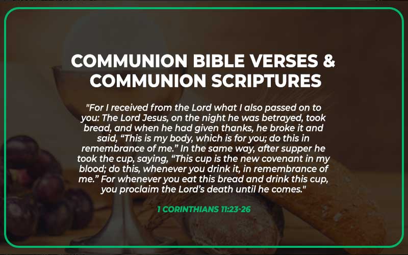 Communion Bible Verses