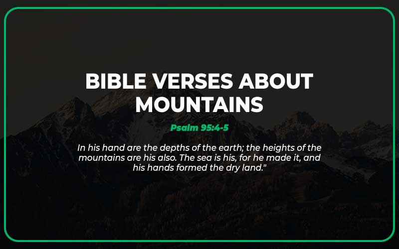 Bible Verses About mountains