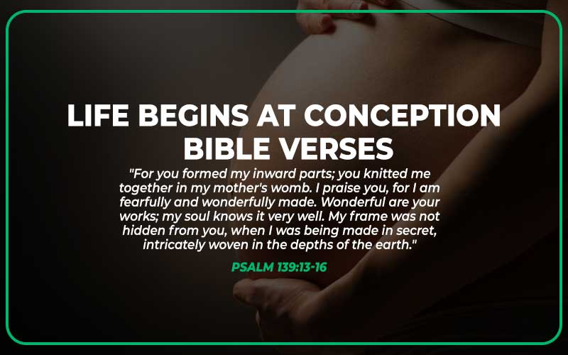 Life Begins at Conception Bible Verse