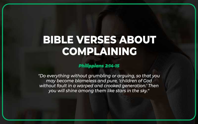 Bible Verses About Complaining