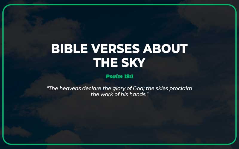 Bible Verses About the Sky