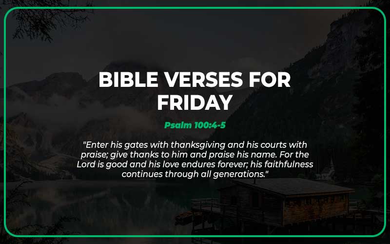 Bible Verses for Friday
