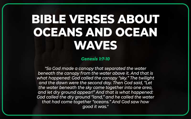 Bible Verses About Oceans and Ocean Waves