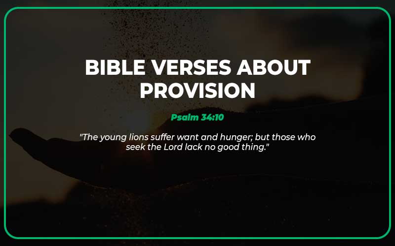 Bible Verses About Provision