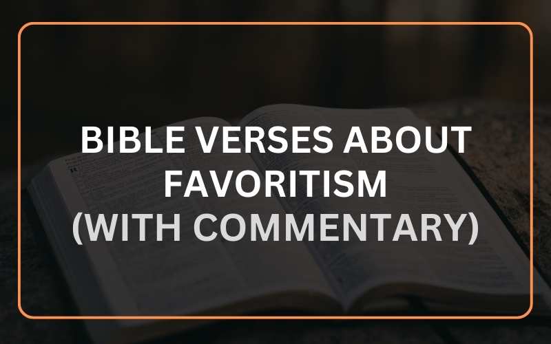 Bible Verses about Favoritism