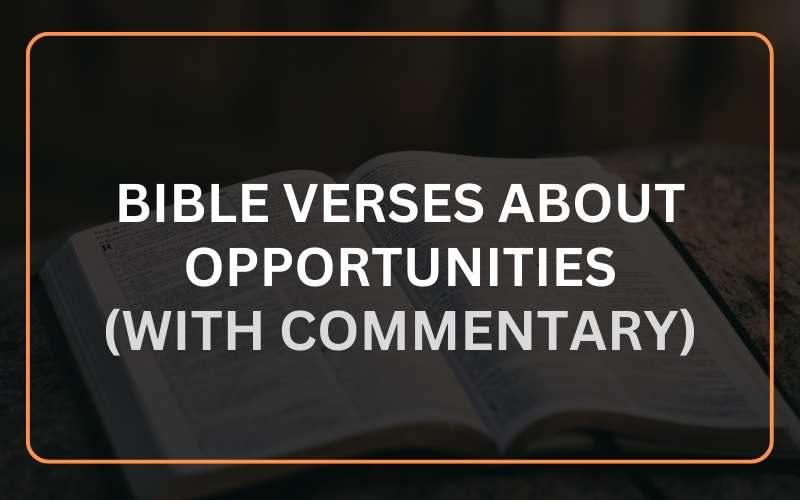 Bible Verses About Opportunities