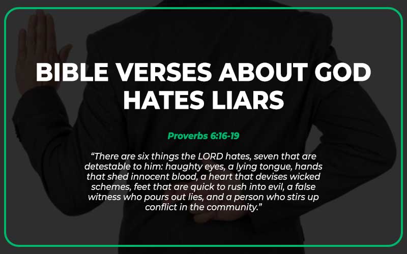 Bible Verses About God Hates Liars