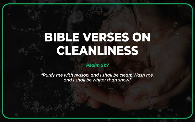 Bible Verses on Cleanliness