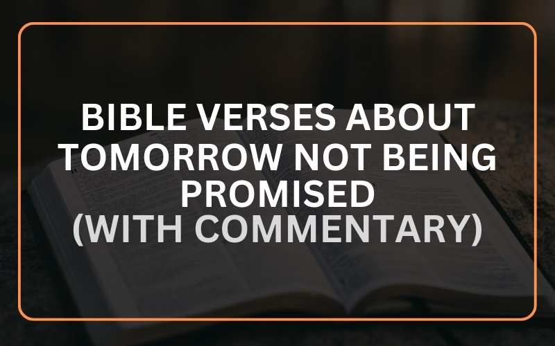 Bible Verses About Tomorrow Not Being Promised