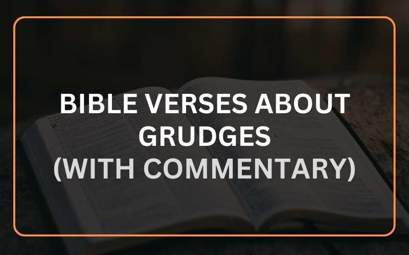 Bible Verses About Grudges