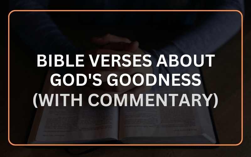 Bible Verses About God'S Goodness