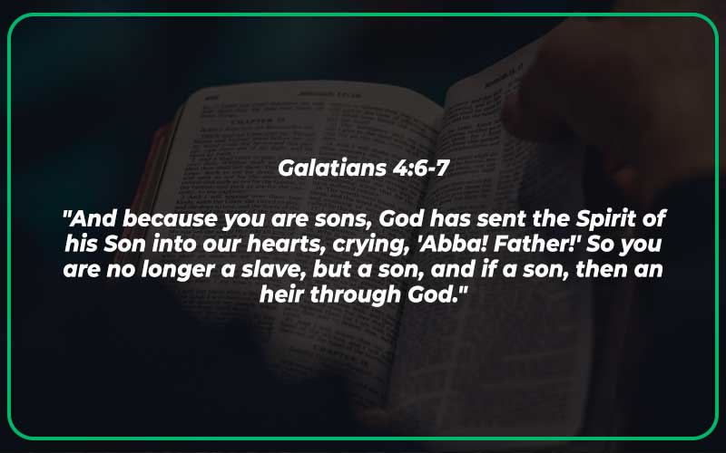 Galatians 4:6-7