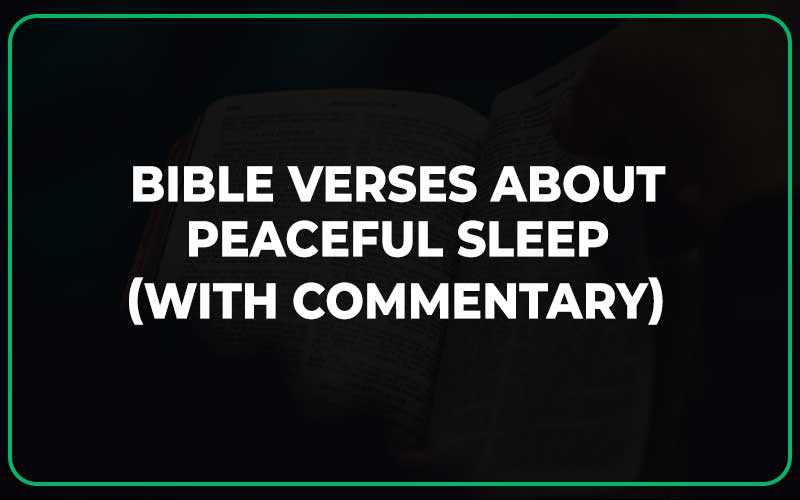 Bible Verses About Peaceful Sleep