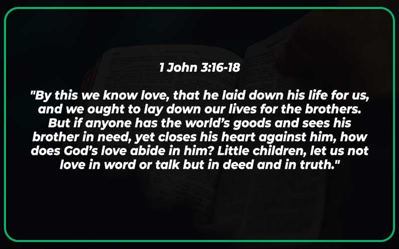 1 John 3:16-18