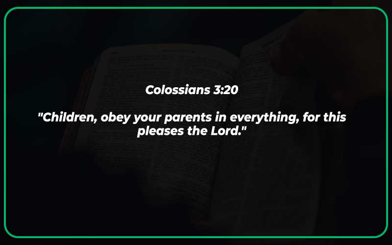 Colossians 3:20