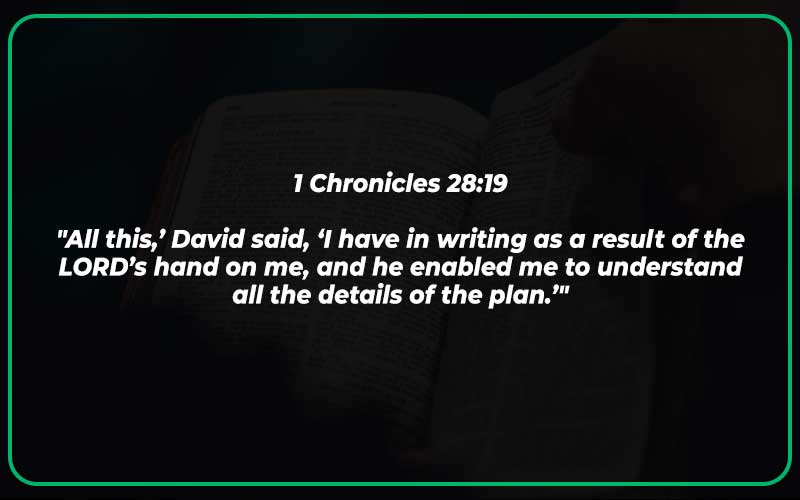 1 Chronicles 28:19