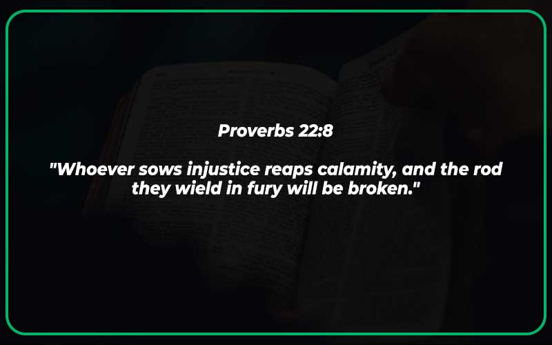 Proverbs 22:8