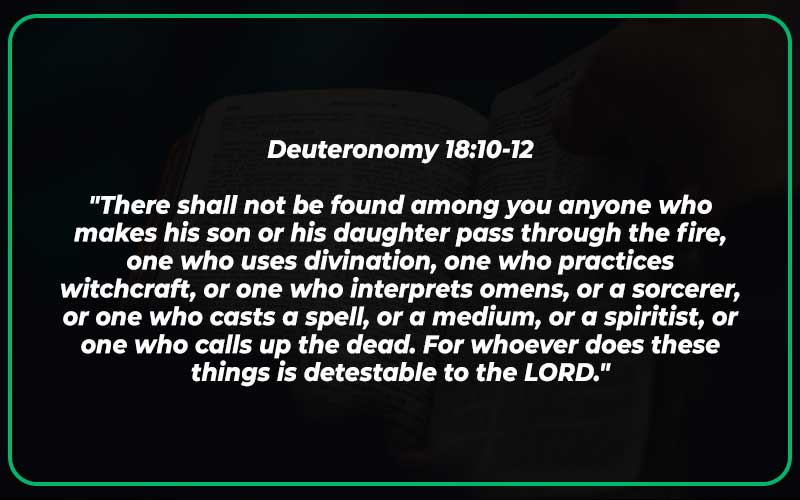 Deuteronomy 18:10-12