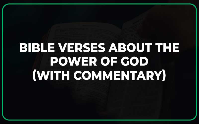Bible Verses About The Power Of God