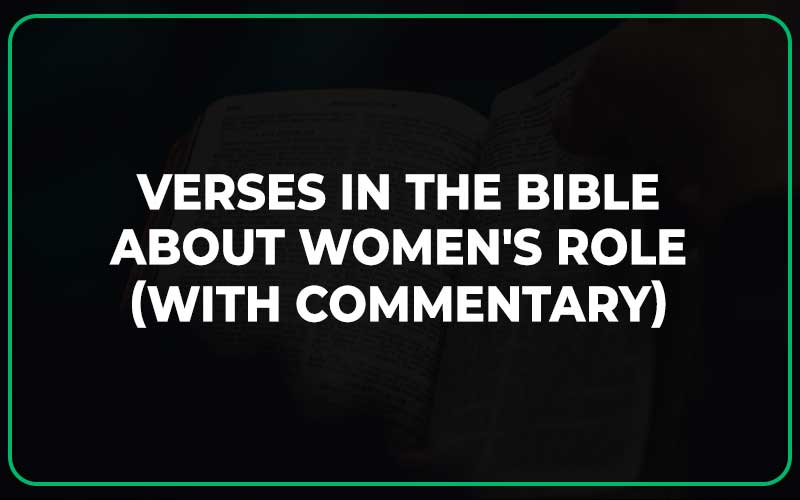 Verses In The Bible About Women's Role