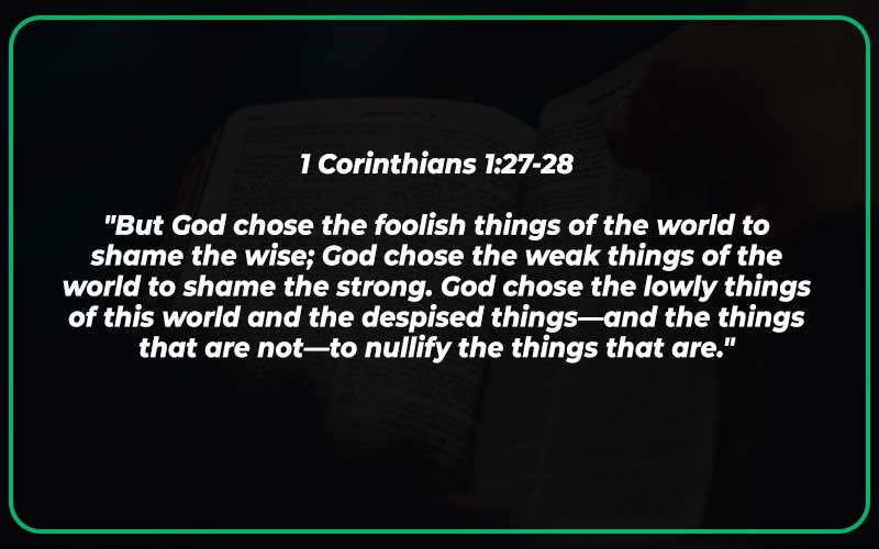 1 Corinthians 1:27-28
