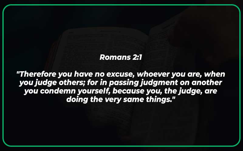Bible Verses About Not Judging