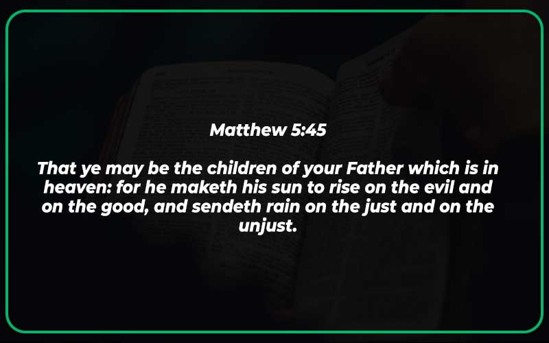 Matthew 5:45