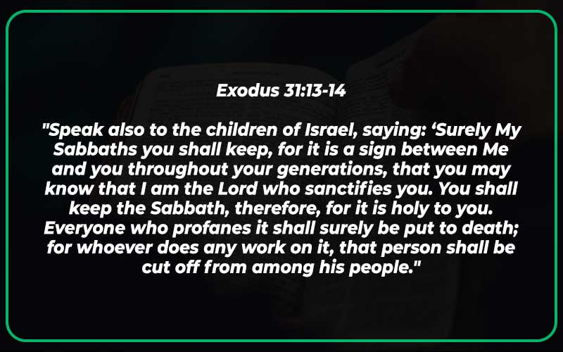 Exodus 31:13-14