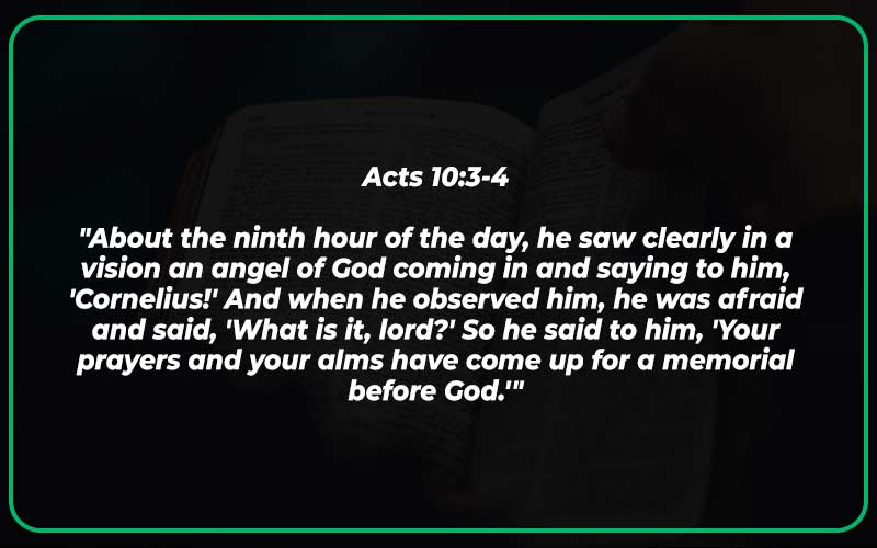 Acts 10:3-4