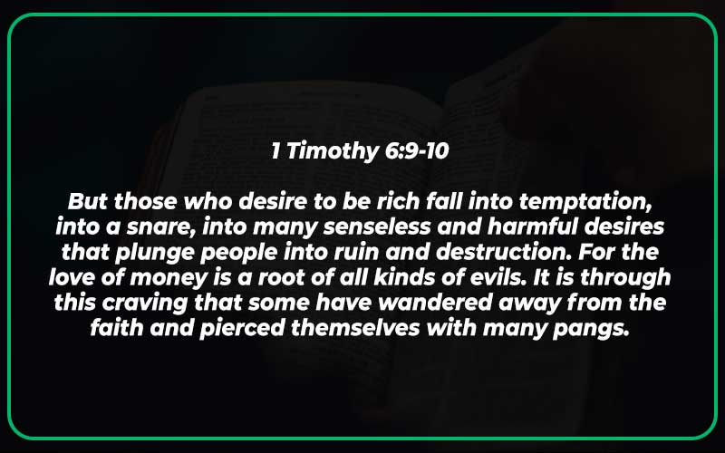 1 Timothy 6:9-10