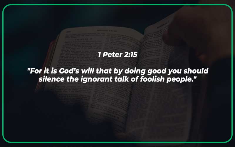1 Peter 2:15