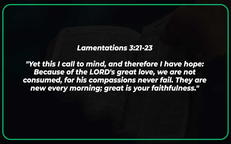 Lamentations 3:21-23