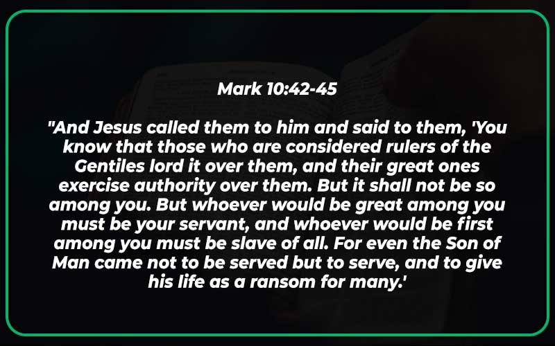 Mark 10:42-45