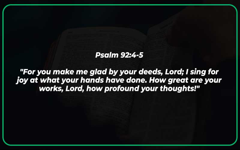 Psalm 92:4-5