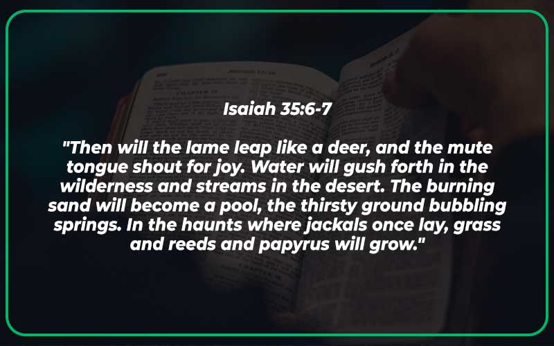 Isaiah 35:6-7