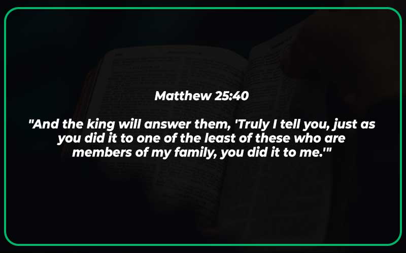 Matthew 25:40