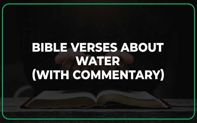 Bible Verses About Water