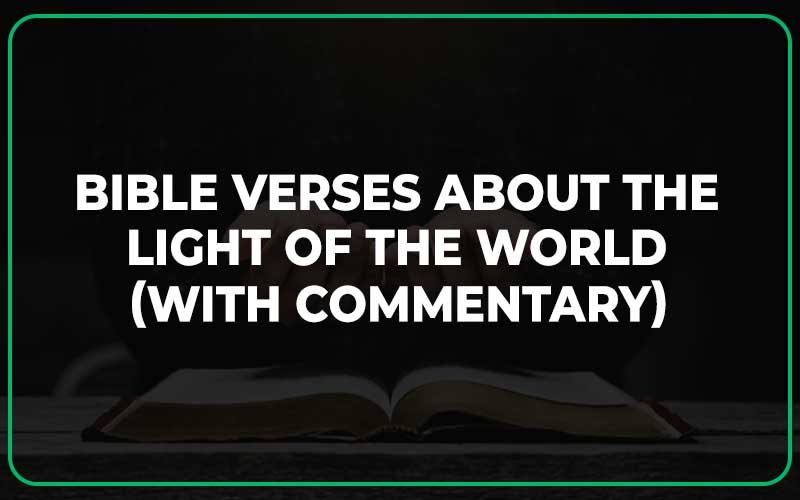 Bible Verses About the Light of the World