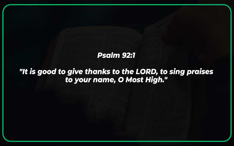 Psalm 92:1