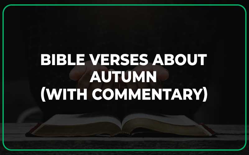 Bible Verses About Autumn