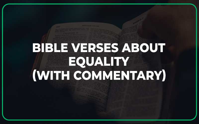 Bible Verses About Equality