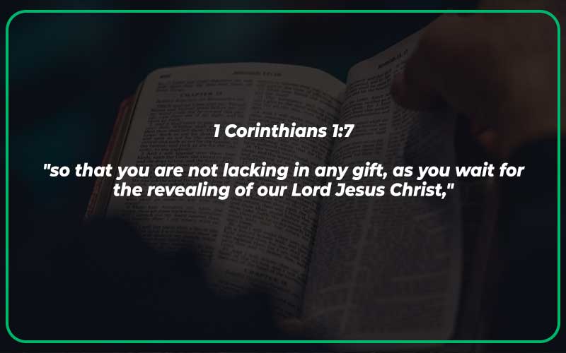 1 Corinthians 1:7