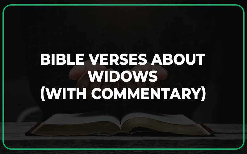 Bible Verses About Widows