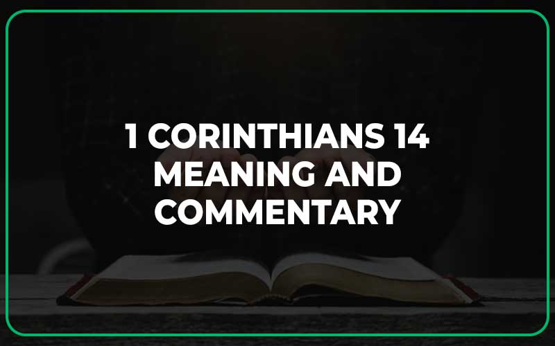 1 Corinthians 14 Meaning and Commentary