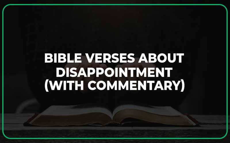 Bible Verses About Disappointment